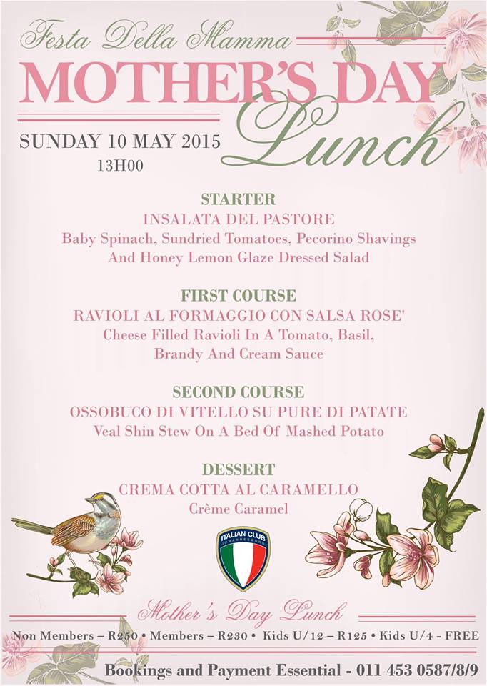 Mothers Day Italian Club