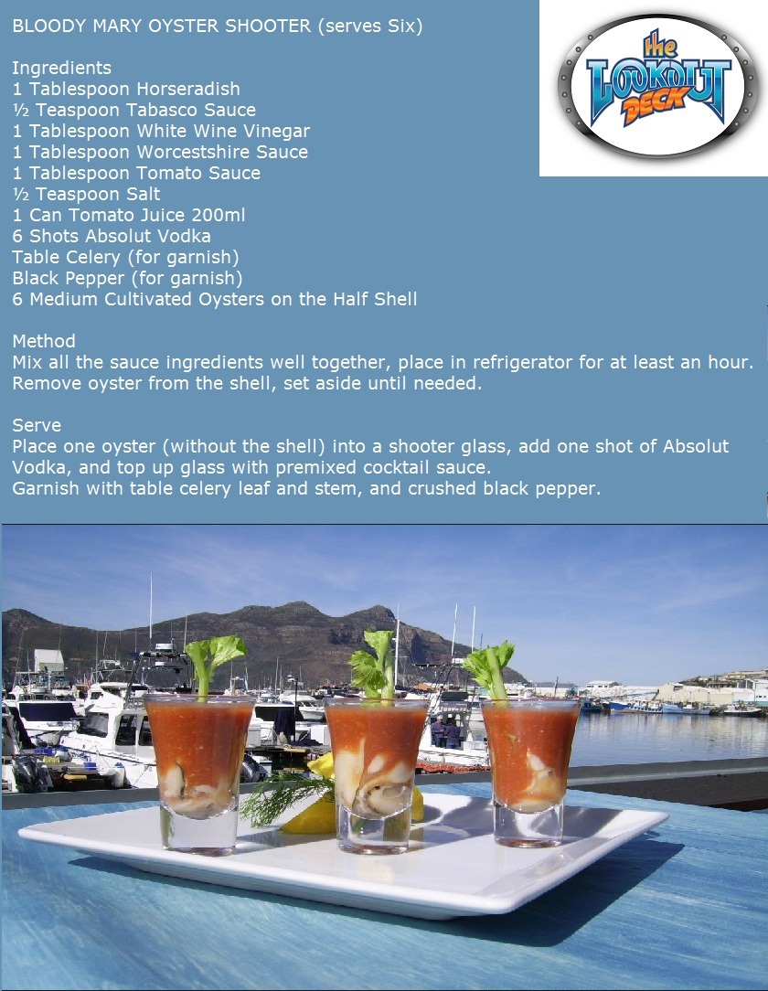 Bloody Mary Oyster Shooter Bloody Mary Oyster Shooter