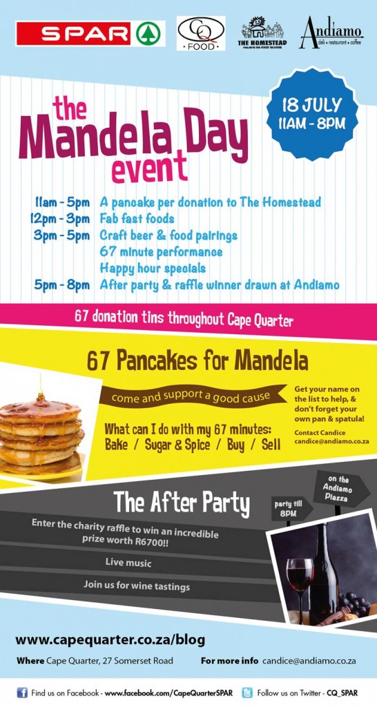 Mandela Day Cape Quarter
