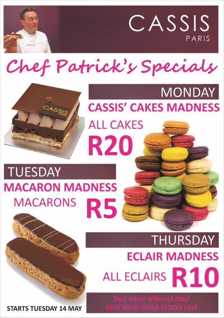 Winter Specials at Cassis Paris