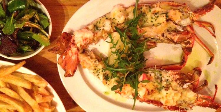 Grilled Crayfish Thermidor