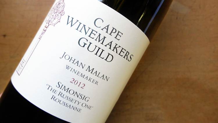 Cape Winemakers Guild The Russety One 2012 by Simonsig Estate Cellarmaster Johan Malan - Jumbo