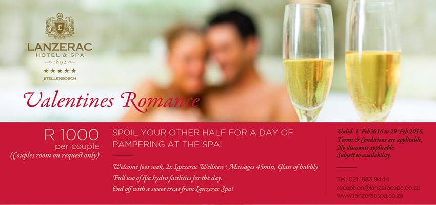 Spa Valentines Lanzerac