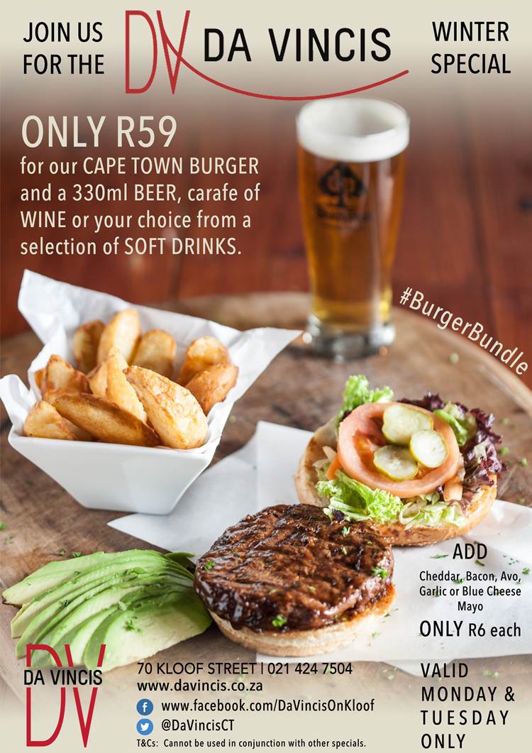 Winter Special on Kloof Street