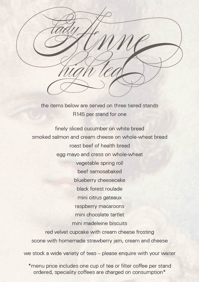 Hight Tea at Vineyard Hotel