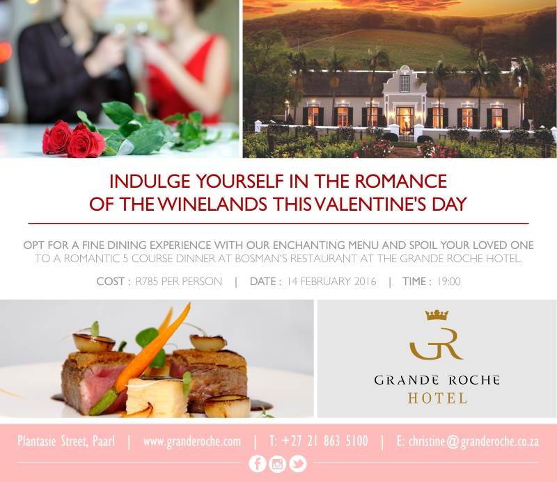 Grande Roche Valentines Day advert 2016