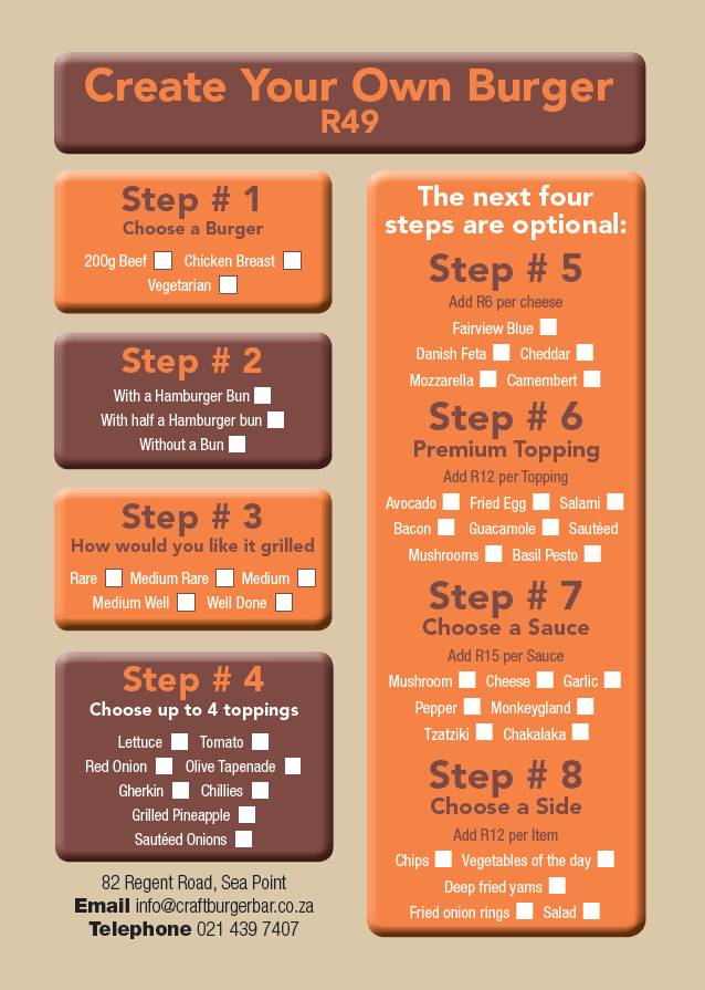 Create your own Burger