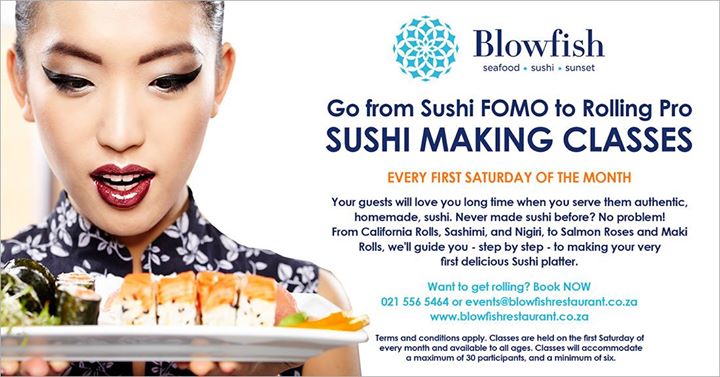 Sushi making classes blowfish