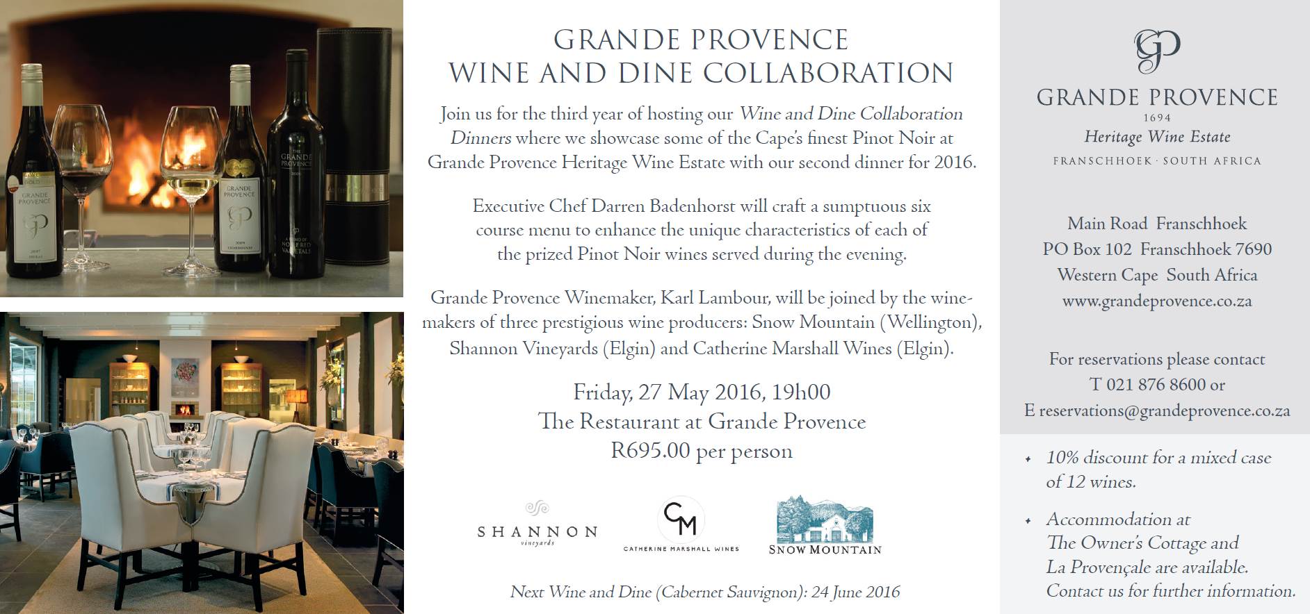 Grande Provence Wine Evening