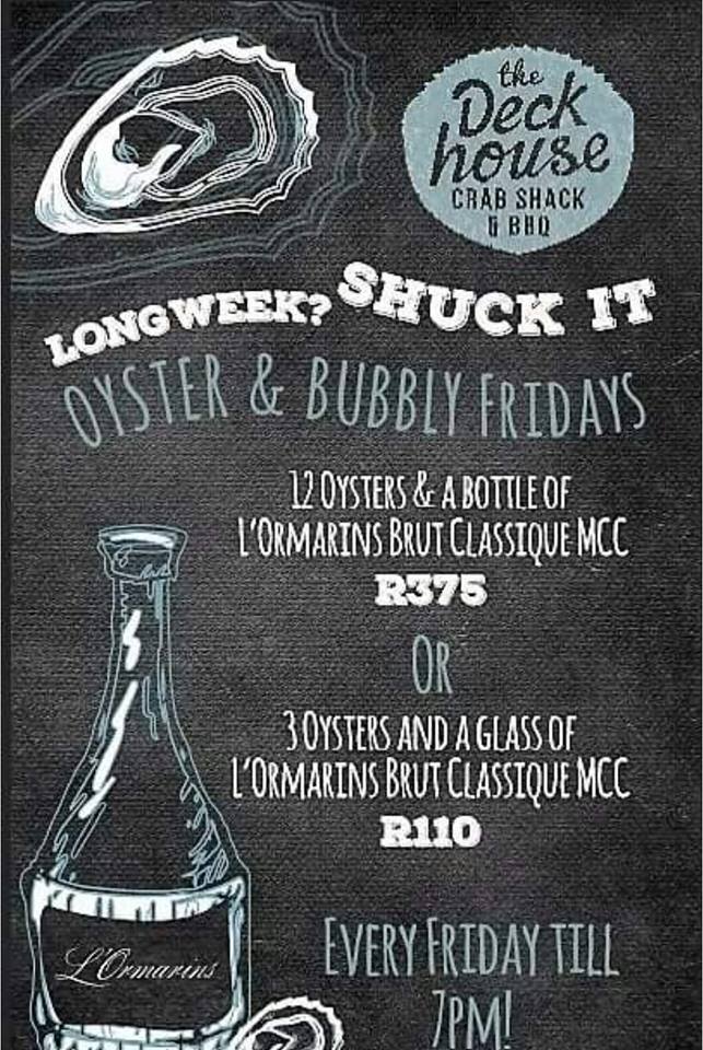 Oyster Bubbly Special Deckhouse