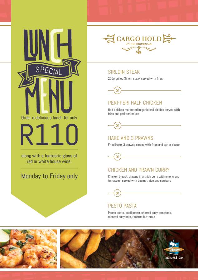 Lunch & Wine Special at The Cargo Hold Durban Restaurants FoodBlogDBN