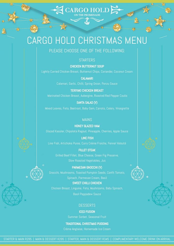 Christmas Eve Dinner at The Cargo Hold Durban Restaurants FoodBlogDBN