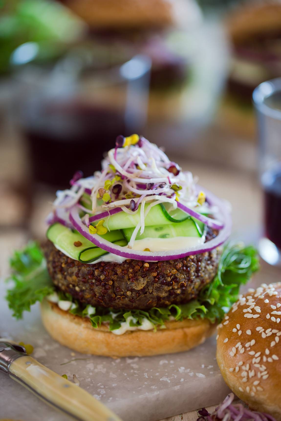 Mushroom & Quinoa Burger Recipe Johannesburg Restaurants FoodBlogJHB