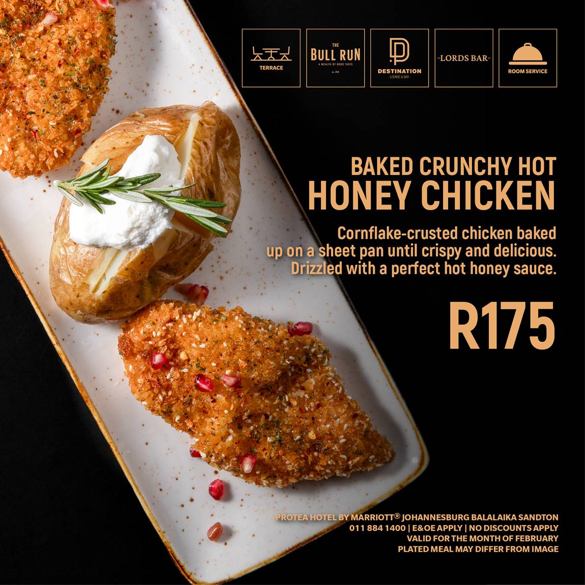 Hot Honey Chicken Special at Protea Hotel Balalaika Johannesburg