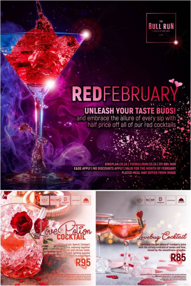 Valentine's Cocktail Specials at Protea Hotel Balalaika Johannesburg