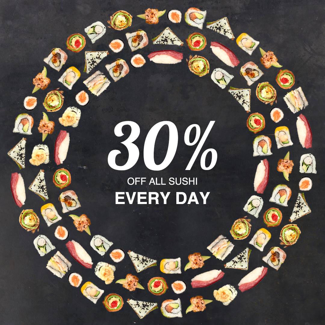 30% Off Sushi Special at CTFM