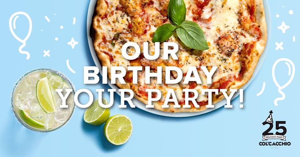 Col’Cacchio – Celebrating 25 Years of Pizza Eaters!