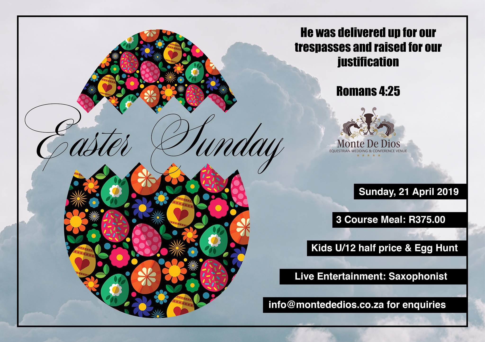 Celebrate your Easter like Royalty with Monte De Dios