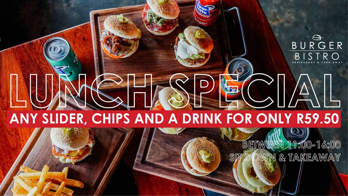 R59.50 Lunch Special At Burger Bistro