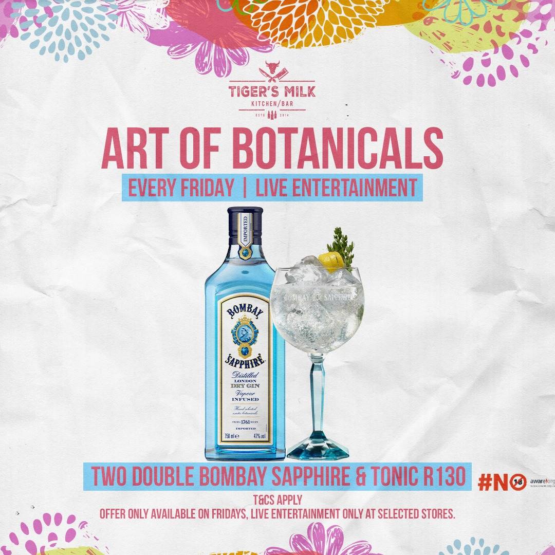 “Art of Botanicals” Gin Happy Hour at Tiger’s Milk