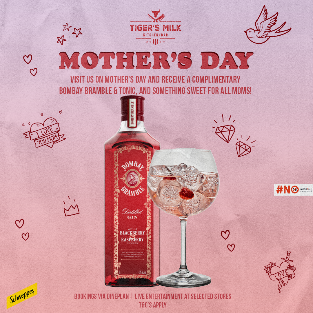 Cheers to Mom: Enjoy a Complimentary Cocktail and Sweet Treat at Tiger’s Milk this Mother’s Day!