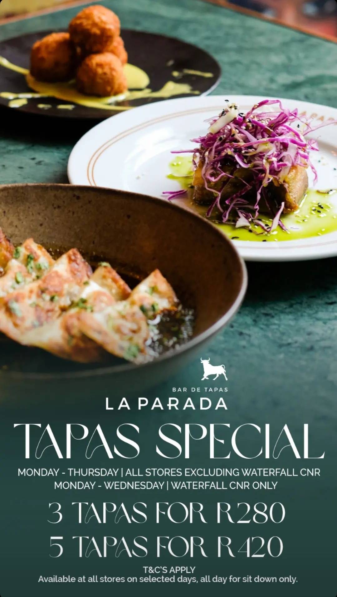 Discover exquisite Spanish Tapas with this Special at La Parada