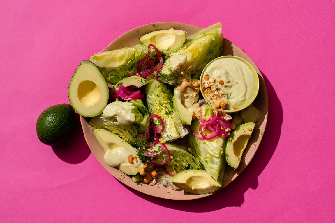 Avospiration for your Heritage Month Meals: Avocado & Iceberg Salad with Avocado & Cashew Nut Cream Dressing