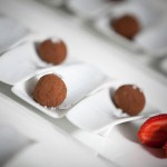 dark chocolate and sea salt truffles