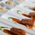 Char Siu and sesame glazed salmon