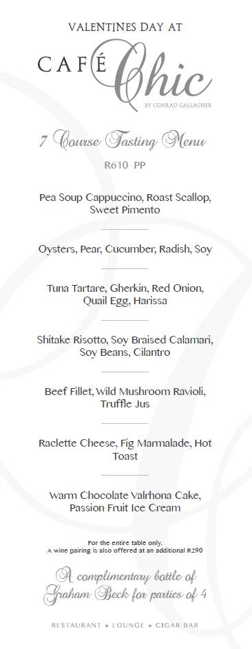 Valentines Day Cafe CHic