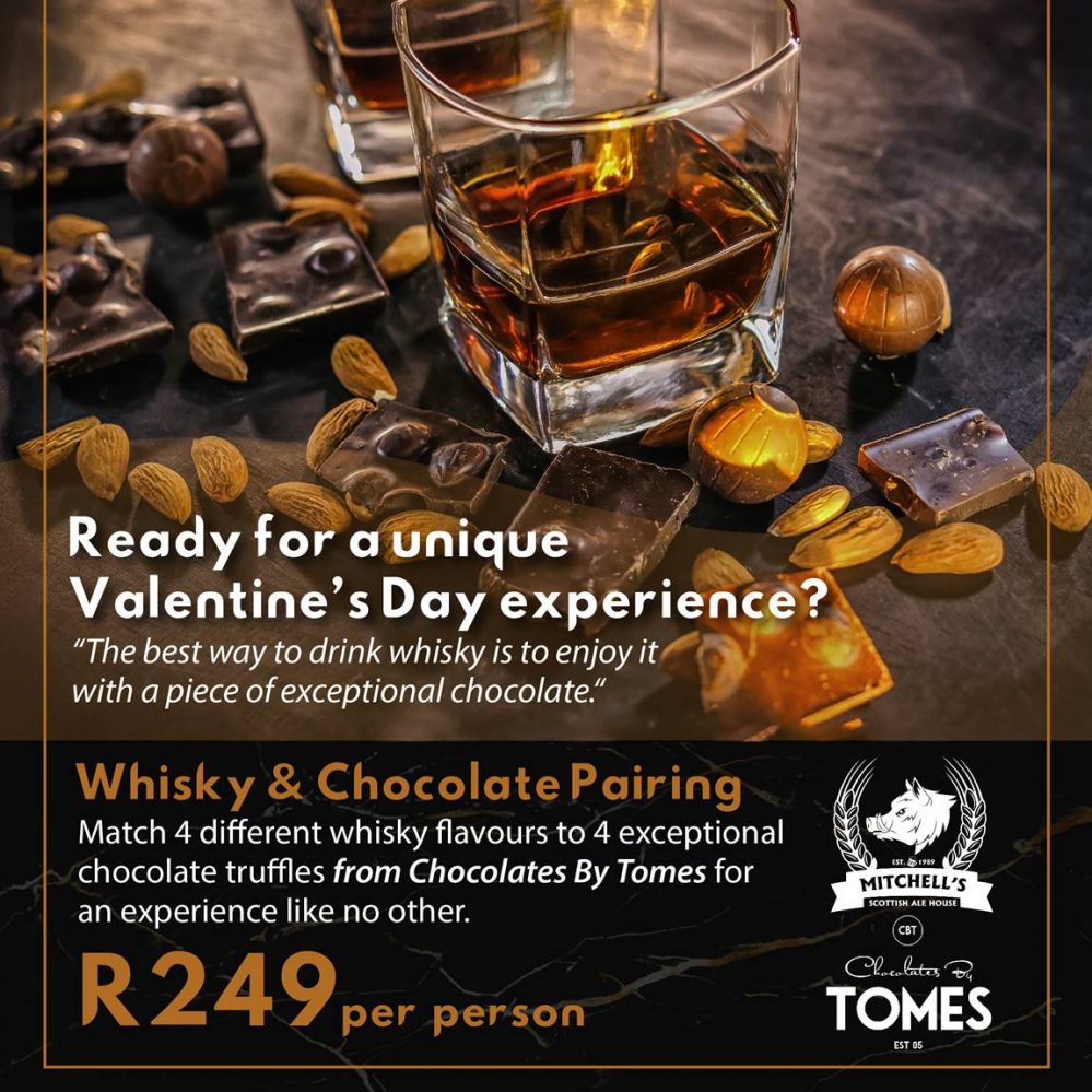 Valentine’s Day Whisky & Chocolate Tasting at Mitchell’s Scottish Ale House