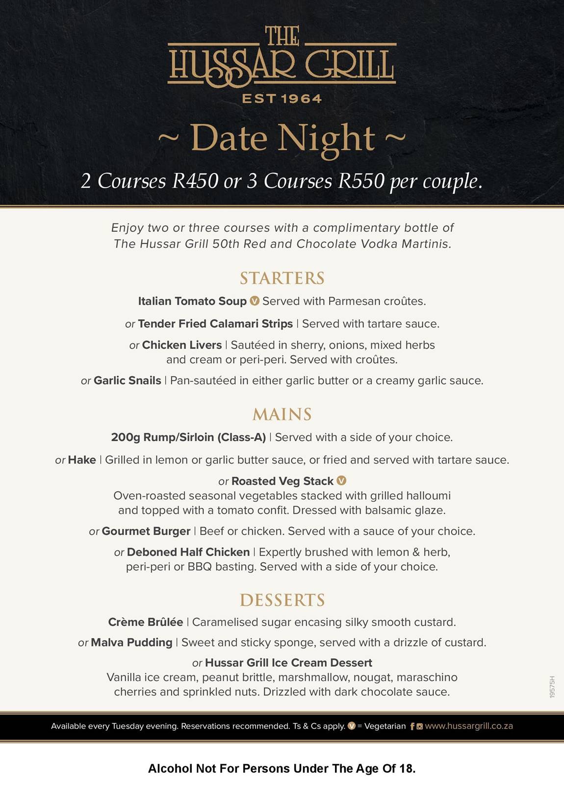 Tuesdays to Remember Date Night Magic at The Hussar Grill