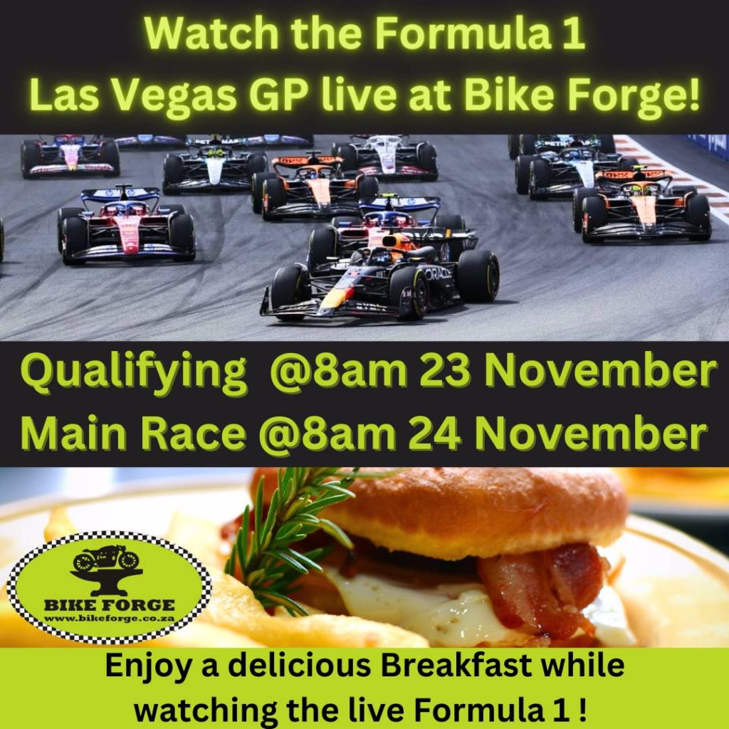 Rev Up Your Mornings at Bike Forge: Breakfast & Live Screening of F1