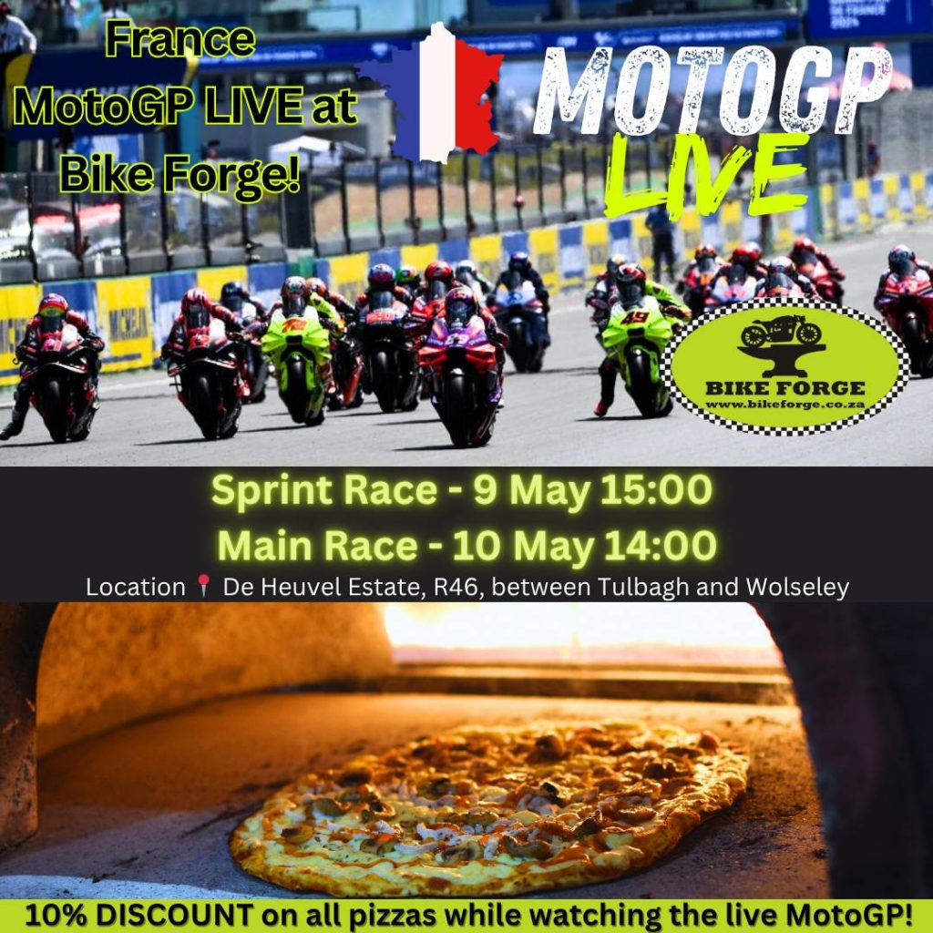 MotoGP Race Weekend at Bike Forge with Pizza Specials