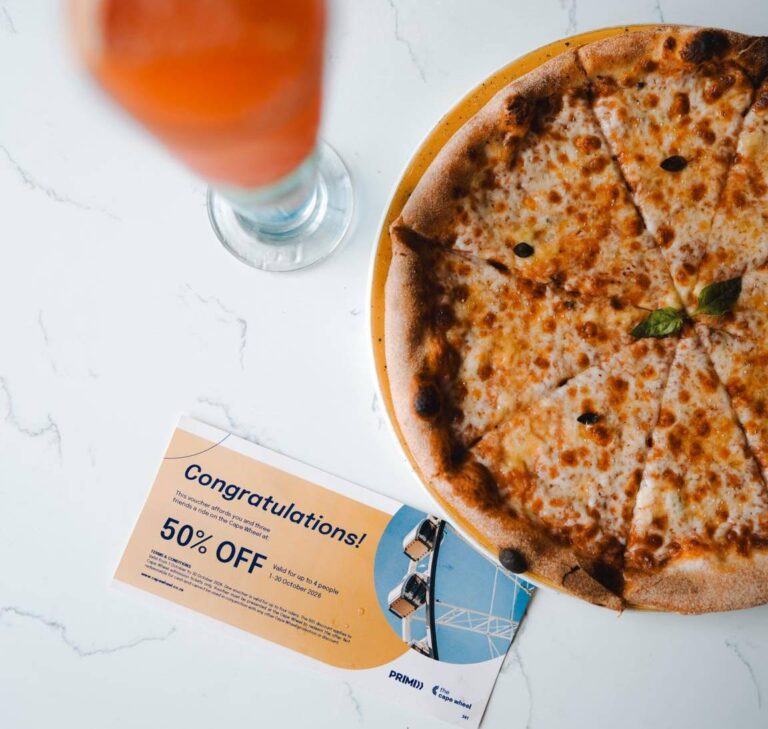 Get 50% off Cape Wheel Tickets thanks to Primi Piatti’s Golden Voucher Promotion at the V&A Waterfront
